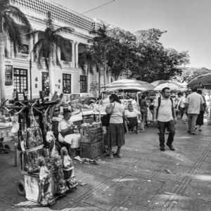 Sunday at the Market-Walking in Merida-MX by Birgit Pauli-Haack